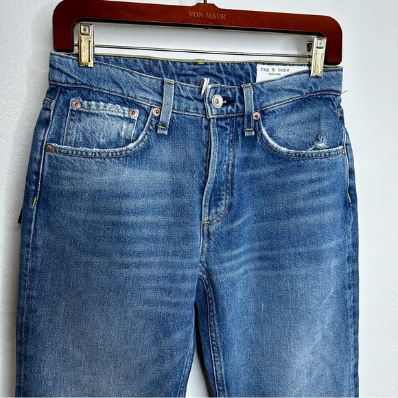 NWT Rag & Bone Rosa Mid - Rise Boyfriend Jean in Bristol 23 - Picture 13 of 16